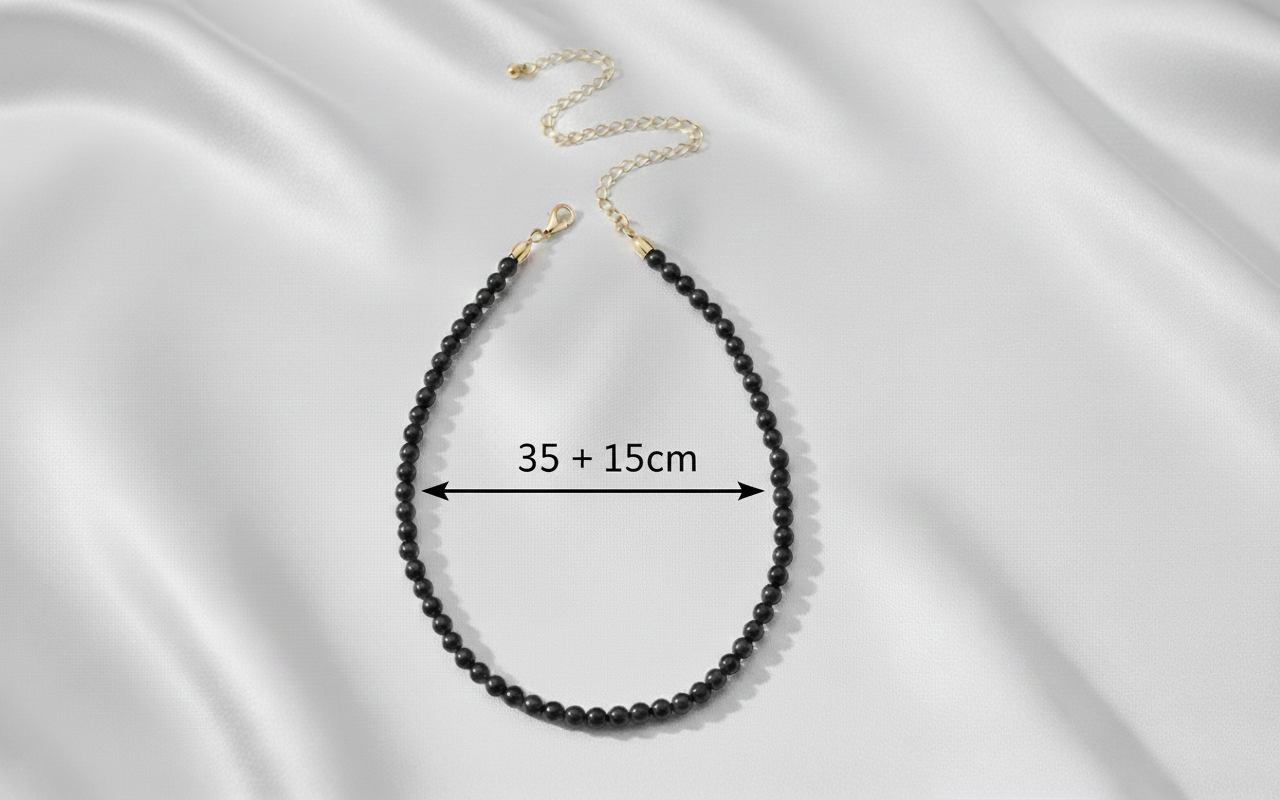 Aurelis Klassische Perlen Choker Halskette Weiß Goldfarbe Damen Acrylperlen Kette Verstellbar