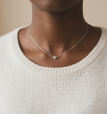 Aurelis Damen Halskette mit Herz-Anhänger Filigran Goldfarbe 40cm