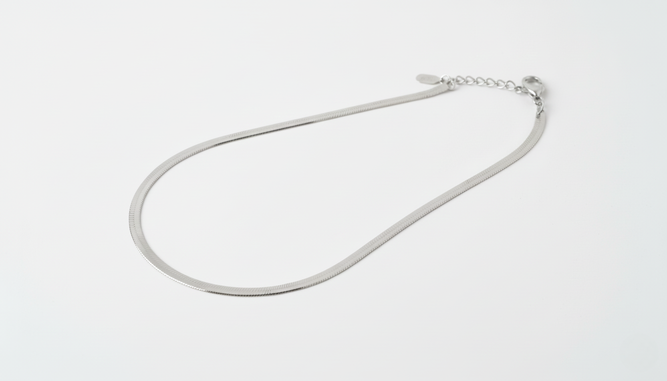 Mia | Edle Schlangenkette Goldfarben Silberfarben Halskette Damen Minimalistisch