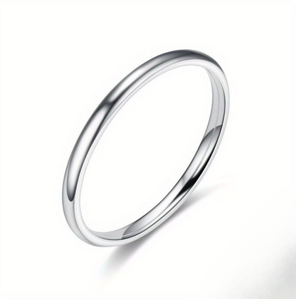 Aurelis Schmaler 2mm Edelstahl-Ring Goldfarben Minimalistisch Stacking-Design Wasserfest Damen