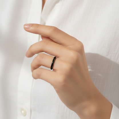 Aurelis Schmaler 2mm Edelstahl-Ring Goldfarben Minimalistisch Stacking-Design Wasserfest Damen