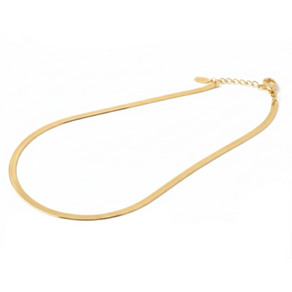 Mia | Edle Schlangenkette Goldfarben Silberfarben Halskette Damen Minimalistisch