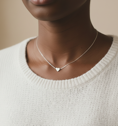 Aurelis Damen Halskette mit Herz-Anhänger Filigran Goldfarbe 40cm