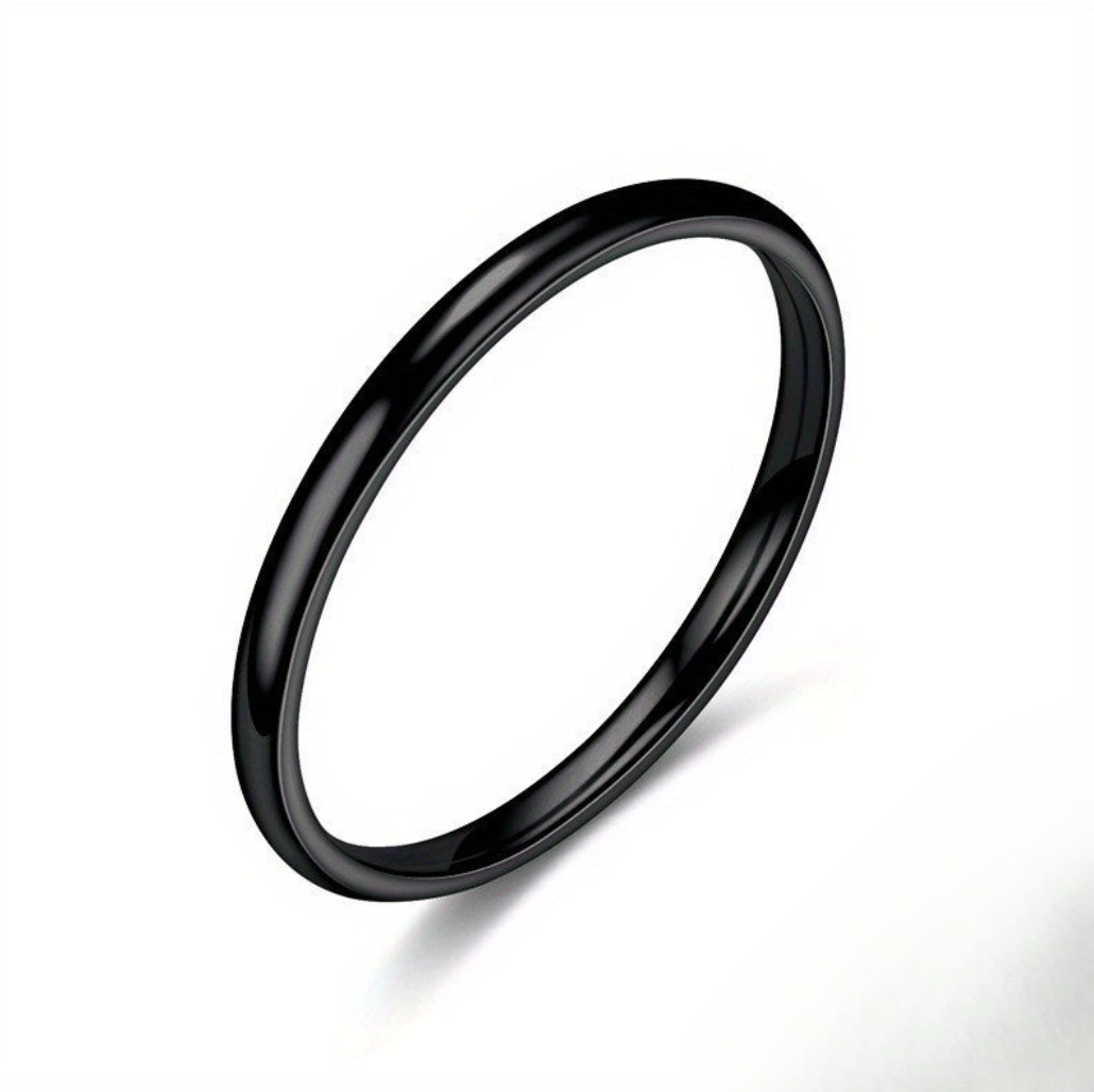 Aurelis Schmaler 2mm Edelstahl-Ring Goldfarben Minimalistisch Stacking-Design Wasserfest Damen