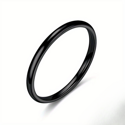 Aurelis Schmaler 2mm Edelstahl-Ring Goldfarben Minimalistisch Stacking-Design Wasserfest Damen