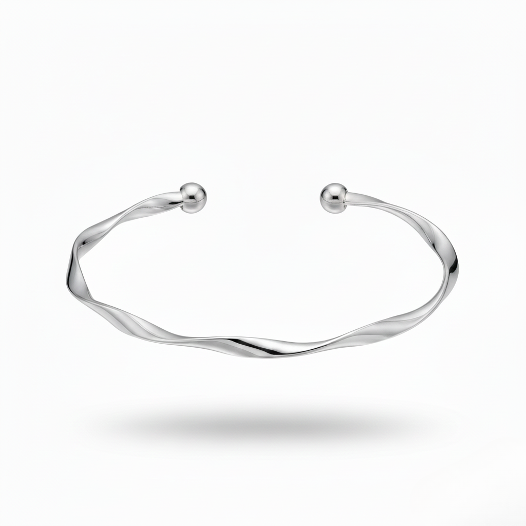 Aurelis Damen Armreif Gedreht Minimalistisch Twist Armspange Offen Verstellbar Goldfarbe