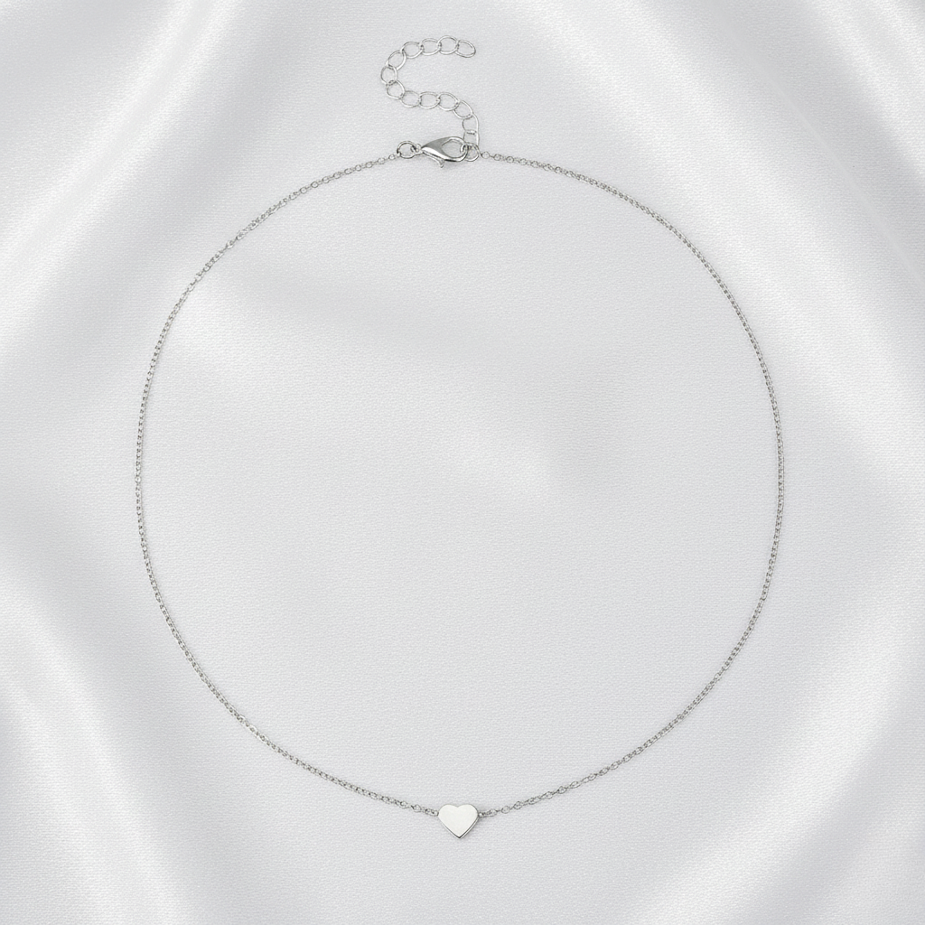 Aurelis Damen Halskette mit Herz-Anhänger Filigran Goldfarbe 40cm